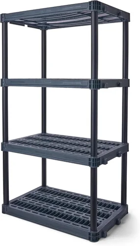 Vista 3 de Plano Unidad de almacenamiento extra resistente de 4 estantes