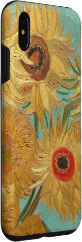 Vista 3 de Vincent van Gogh - Carcasa para iPhone XS, diseño de girasoles