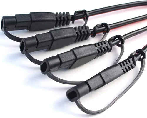Vista 5 de OYMSAE Kit de cables de extensión SAE (1 a 4 de desconexión rápida) con inversor de polaridad - para baterías automotrices y paneles solares