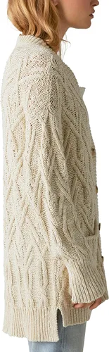 Vista 2 de Lucky Brand Cárdigan de gran tamaño para mujer