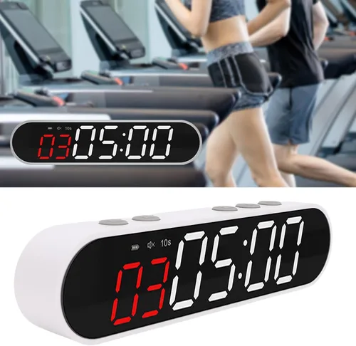 Vista 3 de Temporizador de entrenamiento de intervalo, imán portátil, cronómetro deportivo con batería potente de 1500 mAh, control remoto para gimnasio