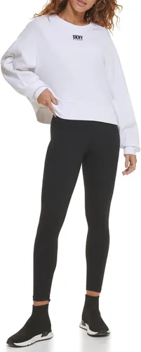 Vista 4 de DKNY Women's Tompkins Terry Classic Oversize Sweatershirt