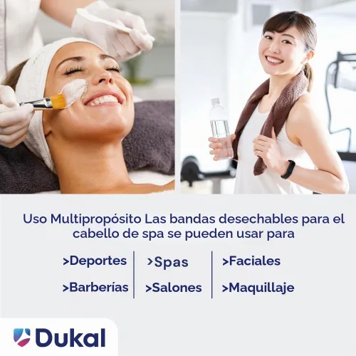 Vista 6 de Diadema elástica desechable con cierre, 48 unidades.