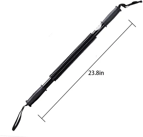 Vista 4 de Boshen Barra giratoria de potencia para entrenamiento de fuerza superior del cuerpo, entrenamiento de fuerza resistente, 44 libras/66 libras/88 110