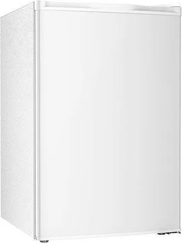 Vista 18 de Antarctic Star Mini refrigerador de 1.6 pies cúbicos con congelador, refrigerador pequeño y compacto con puerta reversible individual, estantes