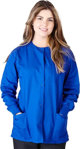 Vista 14 de Natural Uniforms - Chaqueta de Scrub para Calentamiento Negro