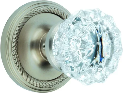 Vista 17 de Nostalgic Roseta de cuerda de almacén con pomo de puerta de cristal