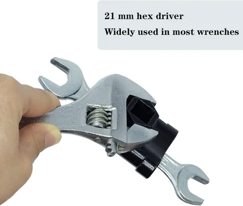 Vista 4 de Extensor de llave universal para llave hexagonal de 1/2 pulgada o 0.827 in Wrench Extension Adapter, Torque Multiplier, Cheater Bar, Break Bars