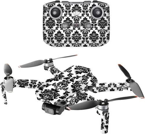 Vista 6 de MightySkins - Compatible con DJI Mini 2 Dron portátil - Morado antiguo Funda protectora de vinilo duradera y única Fácil de aplicar, quitar