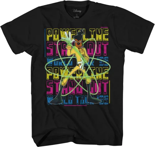 Vista 2 de Disney Goofy Movie Powerline Legit Stand Out Tour - Camiseta para adulto