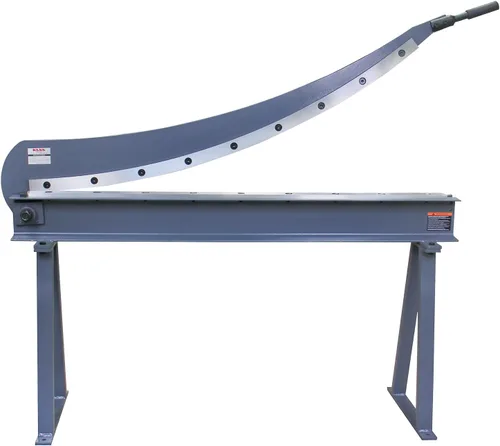 Vista 12 de KAKA INDUSTRIAL Tijeras de chapa metálica, 20 pulgadas, calibre 16 (0.06 pulgadas), cortador de hojas con soporte para fabricación industrial