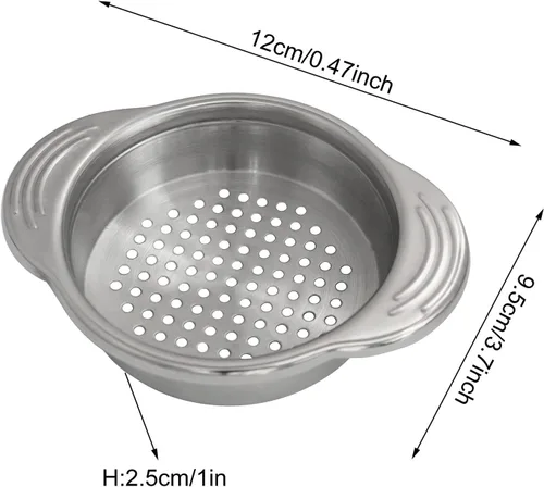 Vista 5 de XGNG - Colador de latas de acero inoxidable, 2 unidades, colador de latas de verduras y frutas, mejor para atún enlatado, versátil