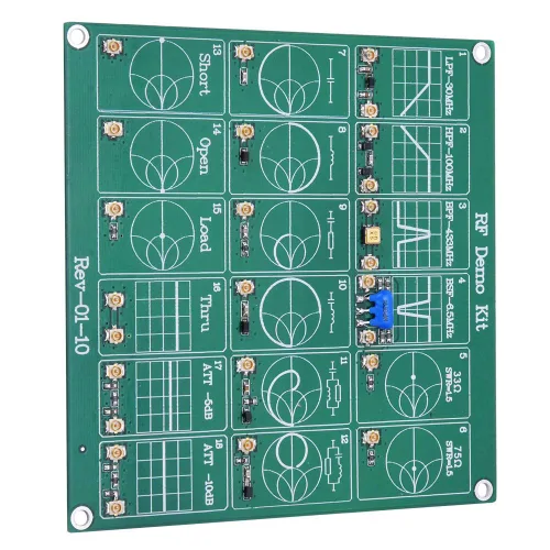 Vista 6 de Garosa Kit de demostración de placa de prueba de frecuencia Módulo de prueba VNA Analizador de red de vectores Prueba de placa de protoboard Módulo