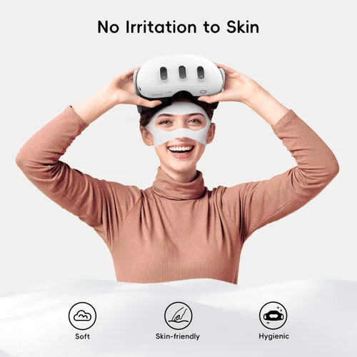 Vista 2 de for Oculus Quest 3S32 Sweat Guard, Disposable VR Face Cover for Meta Quest 3S32 Headset, 60pcs VR Face Mask with Strong Absorbing Sweat