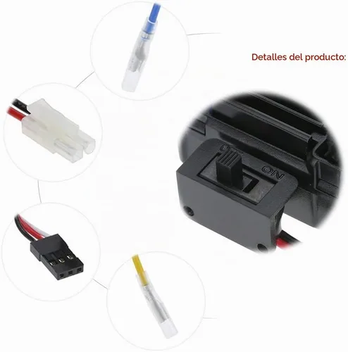 Vista 8 de Goolsky WP-1060-RTR impermeable cepillado 2S-3S 60A ESC para 1/10 Tamiya Traxxas Redcat HSP HPI RC Car