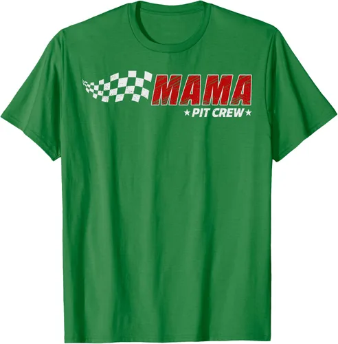 Vista 5 de Mama Pit Crew Race Car Birthday Family Matching Pit Crew Camiseta