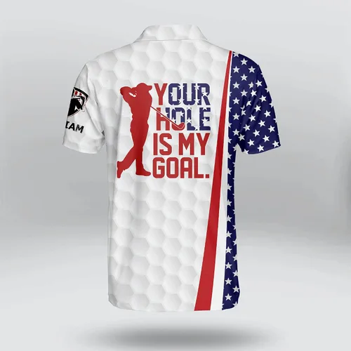 Vista 3 de TEEMAN Camisetas de golf divertidas personalizadas para hombres, camisetas de golf locas para hombres, divertidas camisas de golf polo de manga