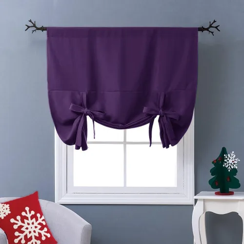 Vista 82 de NICETOWN Cortina Opaca con Aislamiento Térmico – Persiana Enrollable para Ventana de Bebé para Dormitorio/Acción de Gracias