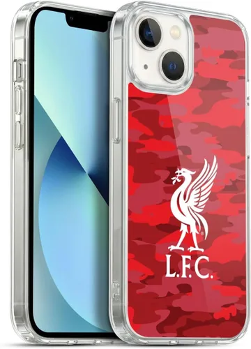 Vista 196 de Head Case Designs Funda de gel con licencia oficial del Liverpool Football Club Away Colourways Crest Camou [protección de grado militar] compatible