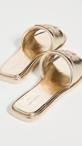 Vista 3 de Tory Burch Sandalias deportivas Double T para mujer, Miele