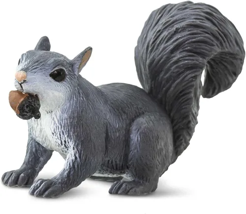 Vista 7 de Safari Ltd. Figurina de Ardilla Gris - Figura de Vida Silvestre Realista de 3" - Juguete Educativo para Niños, Niñas y Niños de 3+ Años