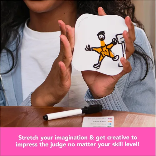 Vista 6 de Spin Master Games, Rough Shapes, juego de dibujo rápido para artistas y dibujantes de todos los niveles con indicaciones divertidas y desafiantes