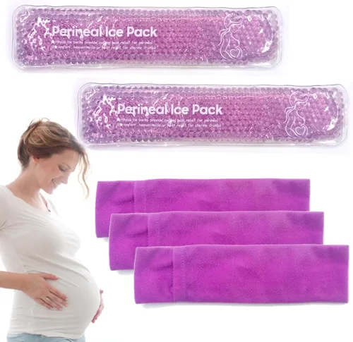 Vista 11 de Bolsas de hielo perineales reutilizables para alivio del dolor posparto y hemorroides, paquete de calor y frío para mujeres después del embarazo, 2