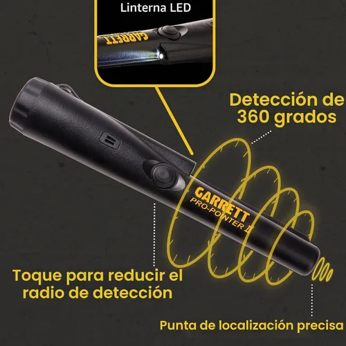 Vista 6 de Garrett Pro-Pointer II - Detector de metales, color negro