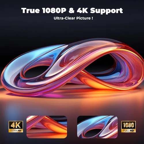Vista 11 de Proyector con WiFi y Bluetooth: [1800 ANSI/Enfoque automático AI/800+ aplicaciones/compatible con Netflix] Proyector para exteriores con soporte 4K