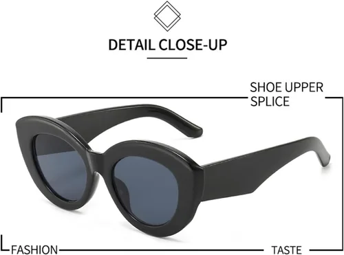 Vista 3 de GAOXIN Lentes de sol de moda con montura grande para hombres y mujeres para vacaciones al aire libre (color F, tamaño mediano)