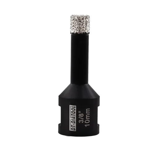 Vista 9 de DT-DIATOOL Broca de núcleo de diamante de 1/4 pulgada con hilo 5/8"-11 de vacío soldado para baldosas de porcelana, cerámica, gres, mármol, granito