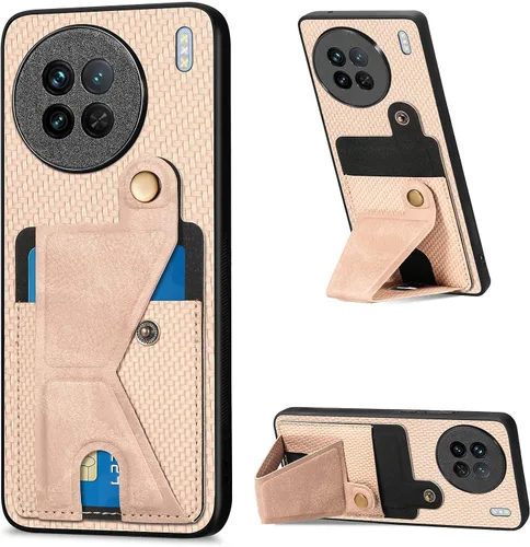 Vista 150 de Funda para Oppo K10x / OnePlus Nord CE 2 Lite 5G Funda para Realme 9 5G / 9 Pro / Q5 / V25 Funda de piel sintética con ranuras para tarjetas