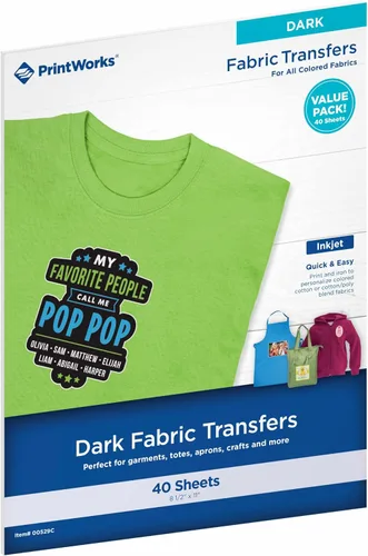 Vista 13 de Printworks - transferencias de impresiones por inyección de tinta, para camisetas oscuras