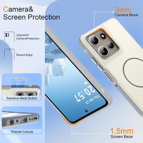 Vista 160 de Jshru Funda para Samsung Galaxy S26 Plus/Galaxy S25 Plus: para Galaxy S24 Plus [compatible con Magsafe] [2 protectores de pantalla HD] cubierta