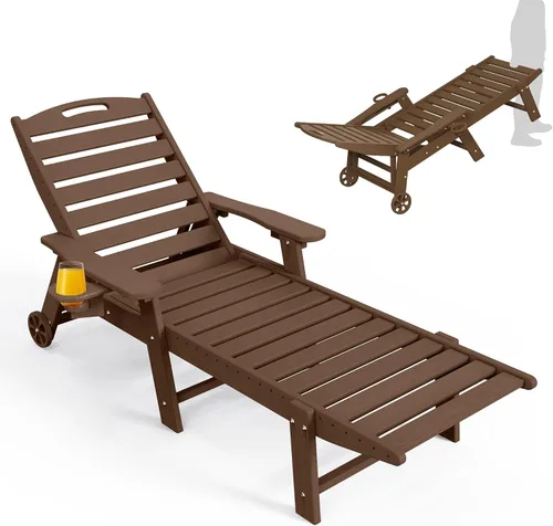 Vista 10 de Silla de salón al aire libre, silla de salón de patio de HDPE con Negro