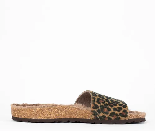 Vista 4 de Bayton Zuecos Mafalda para mujer, Leopardo