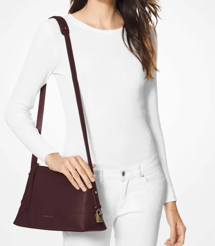 Vista 3 de MICHAEL Michael Kors Crosby - Bandolera mediana de piel, Barolo, M