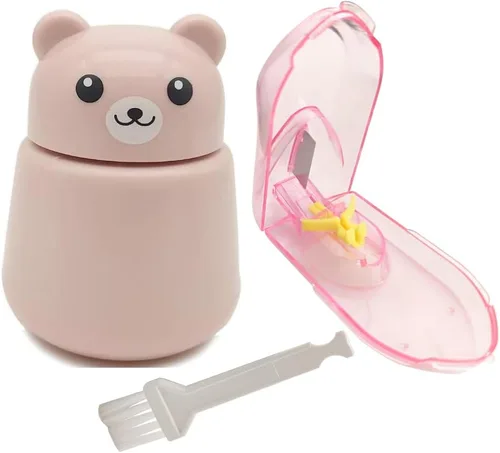 Vista 10 de CoaGu triturador de píldoras con forma de oso para personas mayores - Cumple con la FDA, polvo fino, sin BPA, de ABS, fácil de agarrar y limpiar