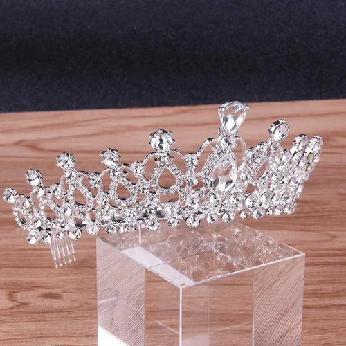 Vista 6 de COCIDE Tiara y corona para mujer con diamantes de imitación, para fiesta de cumpleaños, tiaras de princesa para niñas, accesorios para el cabello