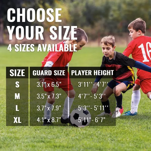 Vista 6 de Northdeer - Espinilleras de fútbol para niños y adultos. Mangas con bolsillo de inserción optimizado - Protección de fútbol para niños, niñas