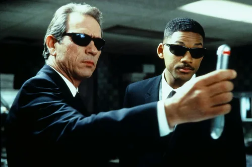 Vista 4 de Men in Black (1997) Men in Black 3 Men in Black II Men in Black International - Set Blu-ray