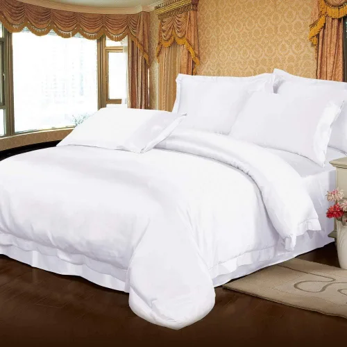 Vista 8 de LilySilk Juego de sábanas de seda negra de 4 piezas de 22 momme - Funda de edredón y 2 fundas de almohada - Certificado Oeko-TEX, juegos de ropa