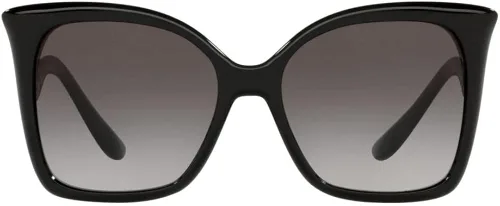 Vista 2 de Dolce & Gabbana Gafas de sol redondas de moda para mujer, negrogris claro, negro degradado, talla única