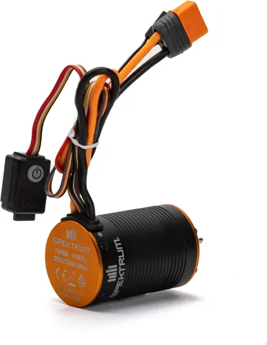 Vista 2 de Spektrum Firma 2 en 1 motor de orugas sin escobillas/ESC: 1400Kv, SPMXSEM1040A