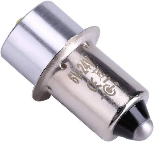 Vista 4 de Linterna de 18 V Super brillante LED reemplazo bombilla actualización, luz de trabajo de emergencia, antorchas de alto brillo 5W 6-24V P13.5S