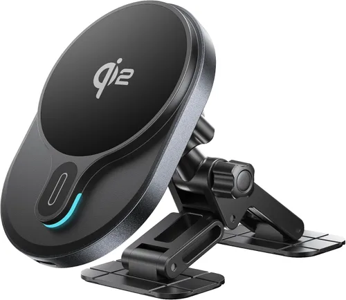 Vista 9 de HURMAI Cargador de coche MagSafe Qi2 de 15 W, para tablero y ventilación de coche, soporte de teléfono inalámbrico para iPhone