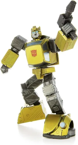 Vista 3 de Metal Earth Fascinations Transformers Bumblebee Color 3D Kit de modelo de metal con pinzas