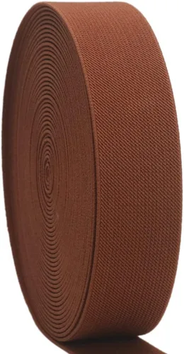 Vista 26 de Banda elástica de punto negro de 1-1/2 pulgadas, 10 yardas, 1.496 in, tejido de sarga de doble cara, correas elásticas pesadas, banda elástica
