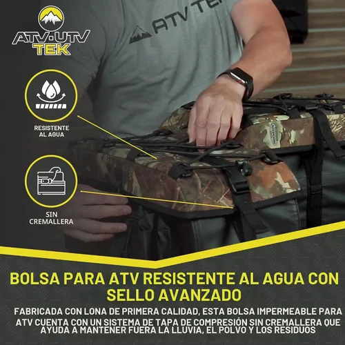 Vista 3 de ATV Tek ASPBBLK Arch Series Bolsa inferior acolchada en negro