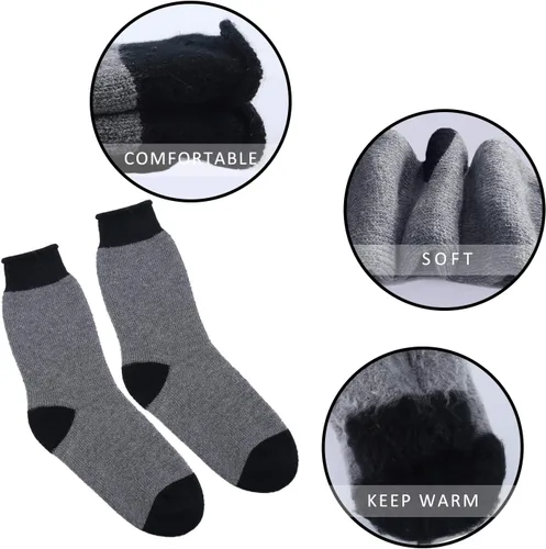 Vista 5 de Thermal Socks for Men - Winter Warm Socks Mens Womens for Cold Weather, ExtremeTemperatures